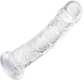 Humery - Realistische Transparante Siliconen Dildo met Zuignap - 20 cm - Maat M - Dildo's - Sex Toy voor Vrouwen en Mannen