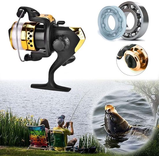 Dailygoody - Baitcasting Vismolen - Professionele Visserij-Reel - Goud - Spincasting Reel - Voor Zoet- en Zoutwater - Grote Afmetingen — afbeelding 5