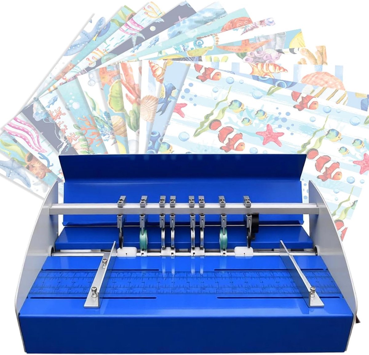 Papier Verwerkingsmachine - Vouw Snijmachine - Kaarten Maken - 3-in-1 Functionaliteit - 460mm Werkbreedte - Zilver