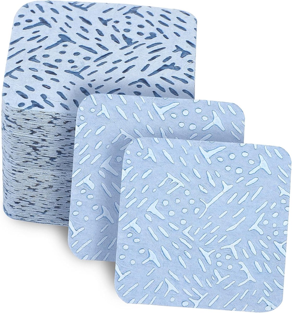 Wimperlijm Reinigingspads - Wattenschijfjes Lijm - Wimpertransplantatie Assistentie - Pluisvrij en Hygiënisch - 540 Stuks - Blauw