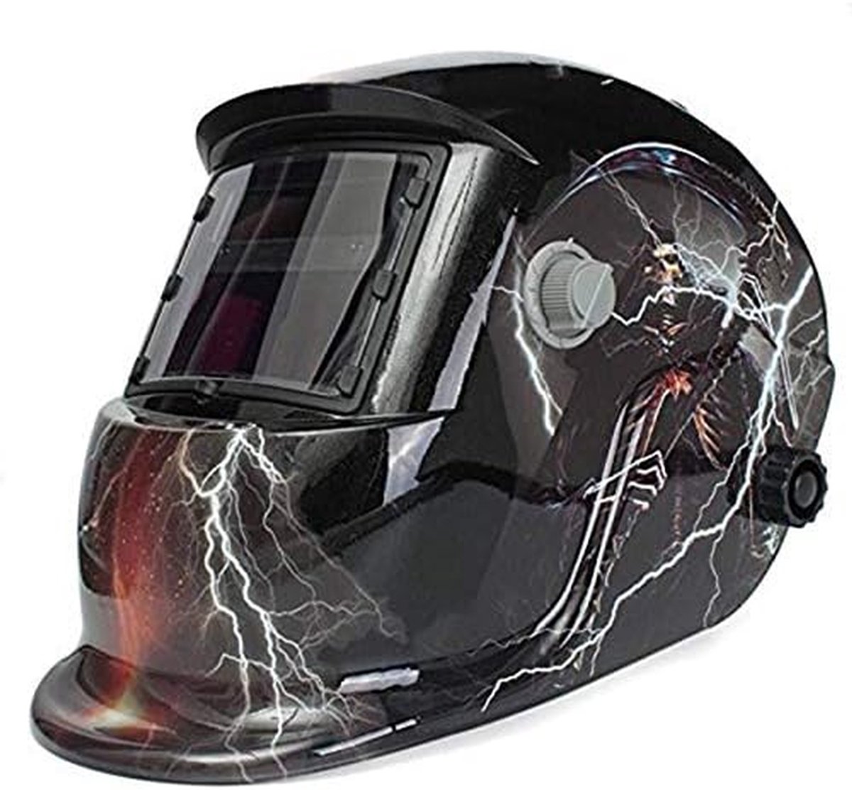 Lasmasker - Lashelm - Veilig Lassen - Automatische Verduistering - Groot Venster - Zwart