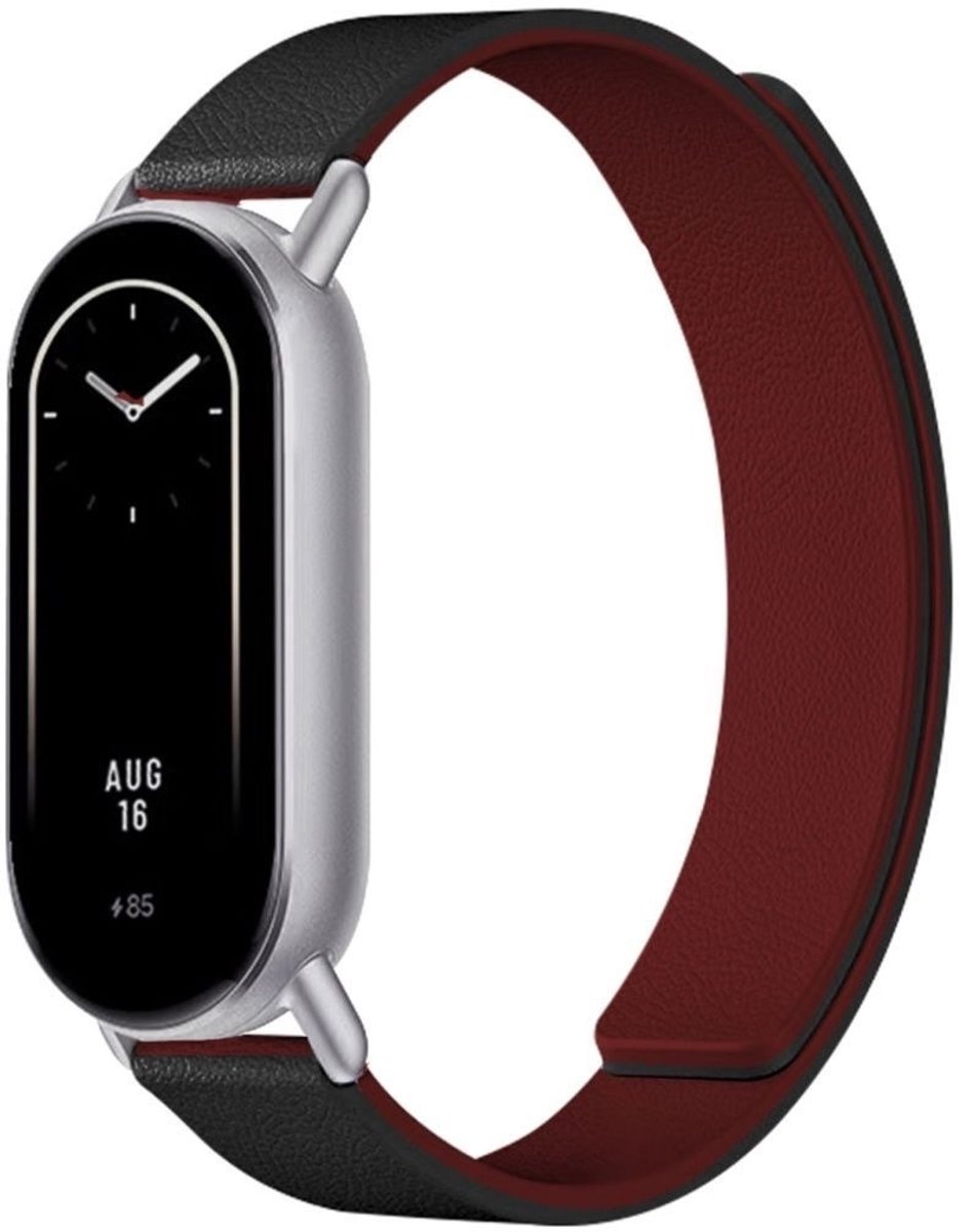 Dual-Color Kona Lederen Magnetische Band compatibel met Xiaomi Mi Band 8/9/10