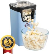 Bestron Popcorn machine - APC200B - popcornmaker - Incl. 10 popcorn zakken - Klaar in 2 min - Blauw - 5 jaar garantie