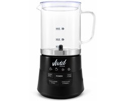 Vivid Green Glazen Melkopschuimer - Warm & Koud Schuim - 4-in-1 - Elektrische Melkschuimer -…