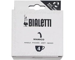 Koffiezetapparaat - Espresso Maker - Koffie Zetten - 4 Kops Capaciteit - Handvat Model - Zilverkleurig
