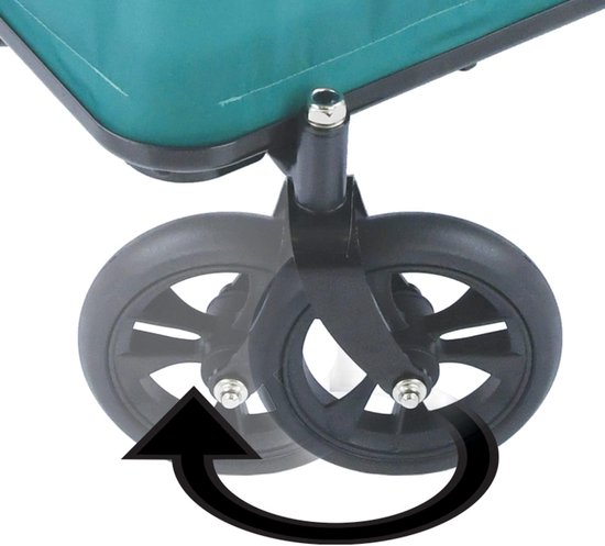 Bolderwagen Eco Light Stabiel Inklapbaar met Zitkussen - 1 Kind - Belastbaar tot 50 kg - Groen Bolderkar van Childhome — afbeelding 2