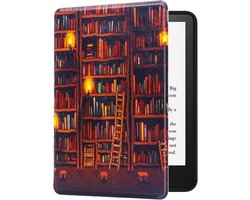 Kindle Paperwhite Hoes - E-reader Cover - Lezen Beschermen - Automatisch Waken/Slapen - 7 inch - Bibliotheek
