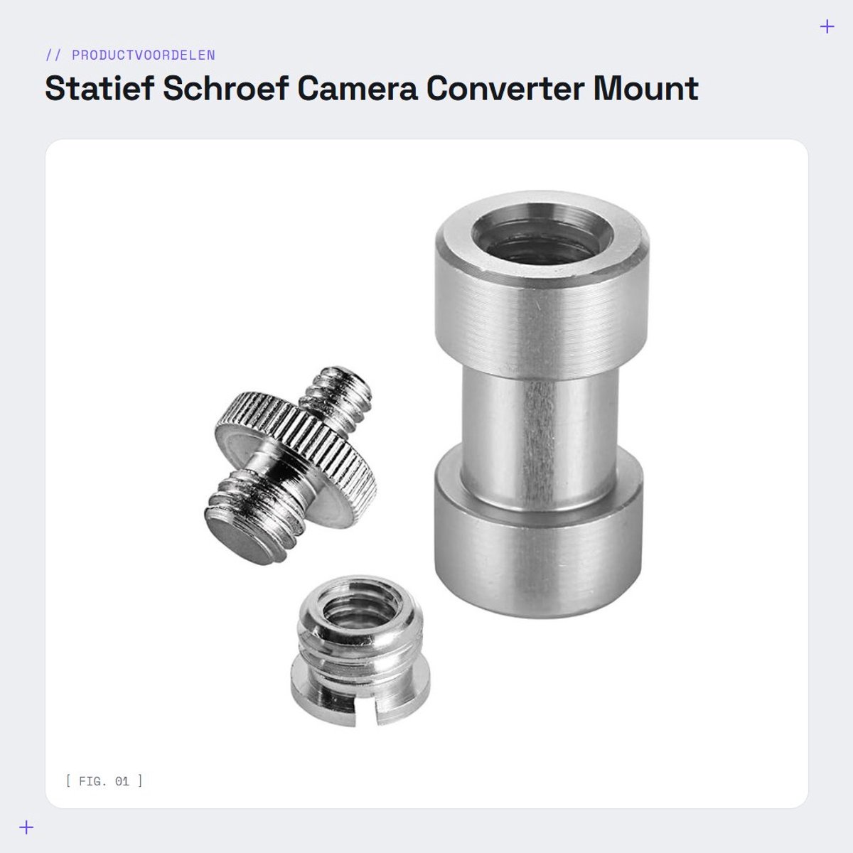 Dailygoods - Statief Schroef Camera Converter Mount Adapter
