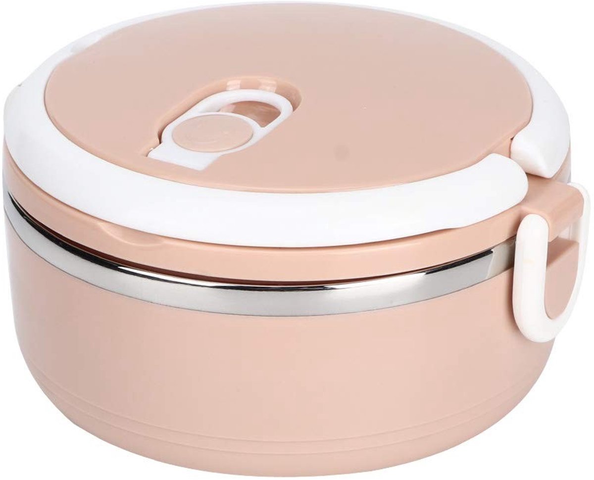 Dailygoods- Lunchbox Geïsoleerd - Roestvrijstalen Voedselcontainer - Veiligheidsgespen - Hittebestendig - Duurzaam - Afdichtingsring