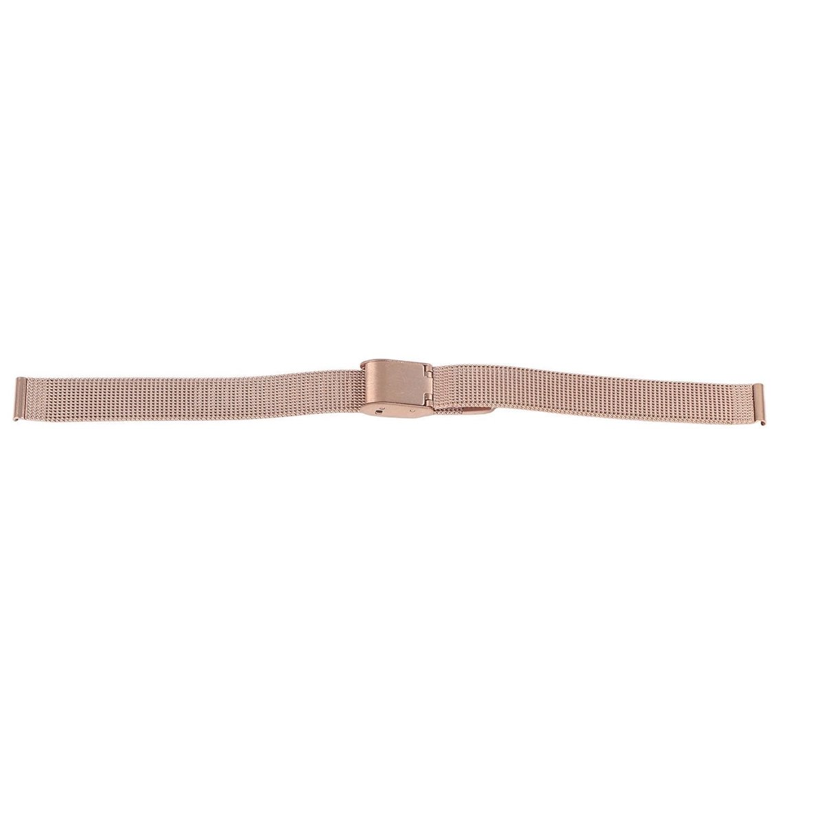 Dailygoods- Horlogeband Roestvrij Staal - Mesh Horlogeband - Verstelbaar Ontwerp - Roségouden Kleur - Vervangingsaccessoire - Gladde Randen - Horloge
