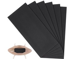 Dailygoods - PH PandaHall 6 stks Plastic Base Shaper, 29 x 13 cm Lange Handtas Portemonnee Bottom Insert Bag Stabilizer Bag Liner Board Zwart Rechthoek Vel voor Handtas Tote Lederen Portemonnee Tas Rugzak Breien