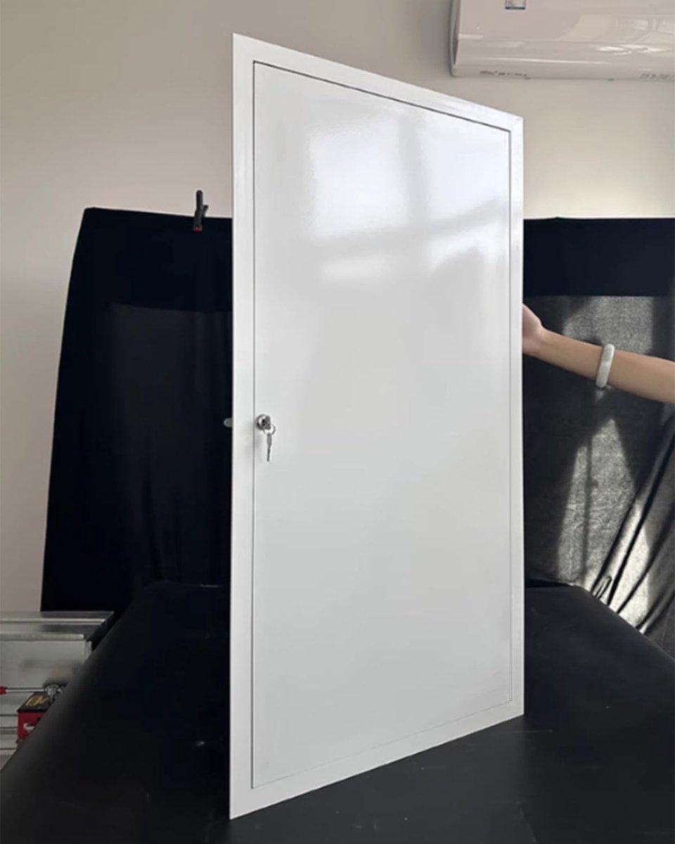 Metalen Afdekplaten - Toegangsluiken Inspectie - Muren Afwerken - Afsluitbaar & Roestbestendig - 50x80cm - Wit