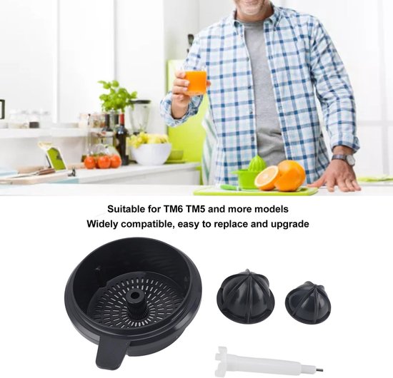 Dailygoods- Sapset Hoogwaardig Kunststof - Keukenmachine Opzetstuk - Vervangende Onderdelen - Universele Compatibiliteit - 4 Accessoires - Effectieve Scheiding - Sapcentrifuge van Dailygoods — afbeelding 5