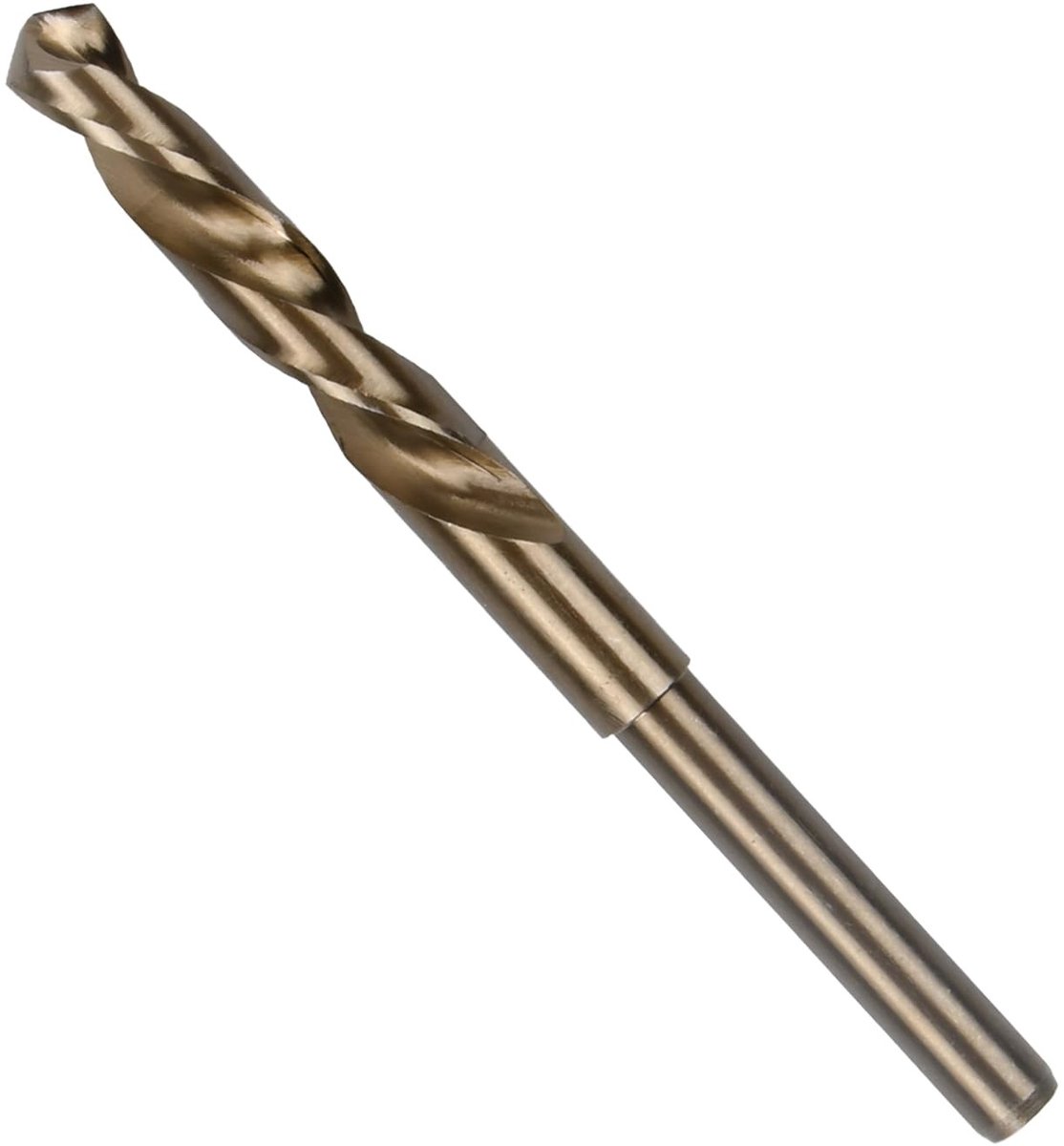 Dailygoods- Metaalboor Professioneel - HSS Jobber Boor - Ø 12 mm - Sneldraaistaal 6542 - Goudkleurig - 118° Punthoek