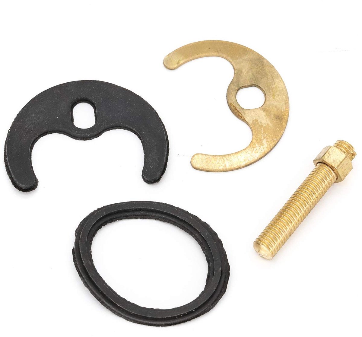 - Schroefset M8 Bevestiging Keukenkraan Badkraan Mixer - Montageset Metaal - Compleet Bevestigingsmateriaal - Zilverkleurig - Duurzaam - Voor Installatie - Standaard Model
