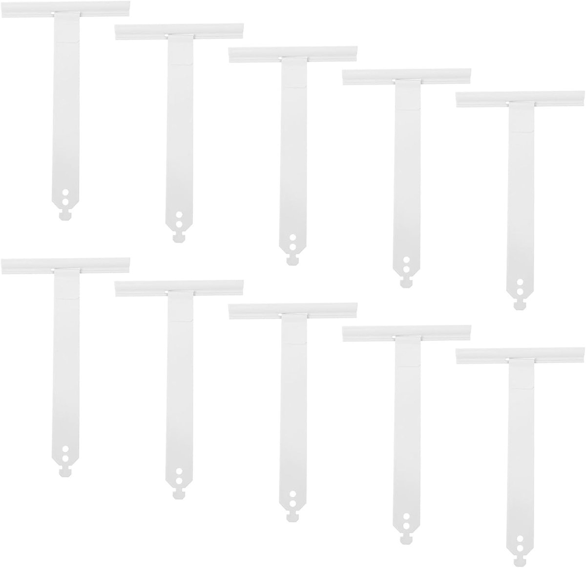 Rolluikveerhaken - Veerplaten Luiken - Rolluik Reparatie - Zwaluwstaartverbinding - 17 cm - Wit