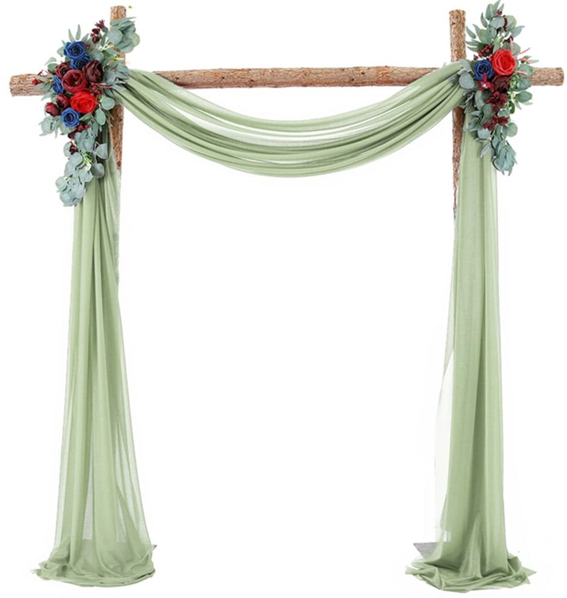 Dailygoods- Fotogordijn 70 x 300 cm - Tule - Achtergrondgordijn - Bruiloftdecoratie - Feestgordijn - Verstelbaar - Stretchgaren