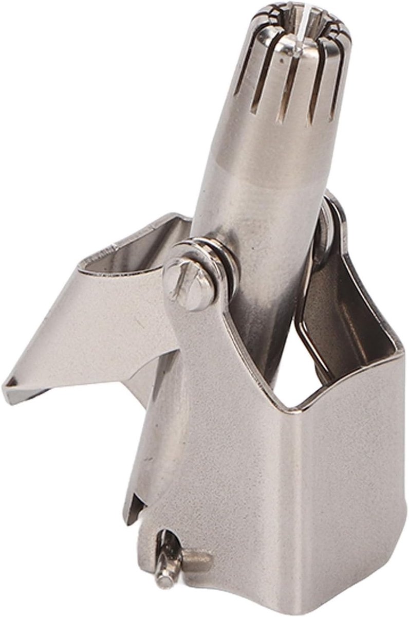Handmatige Neushaartrimmer - Oortrimmer Tondeuse - Persoonlijke Verzorging - R-vormige Ronde Kop - 11 x 8 x 4 cm - Zilver