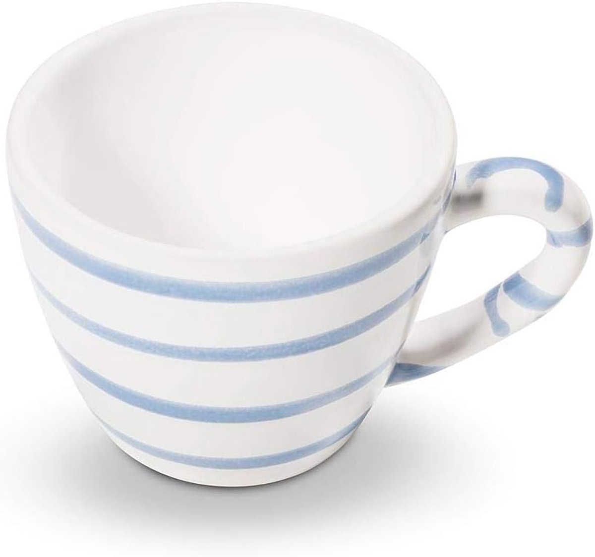 Espressokopje Gourmet - Koffiekopje Keramiek - Genieten van Espresso - Handgemaakt in Oostenrijk - 60 ml - Blauw Gevlamd