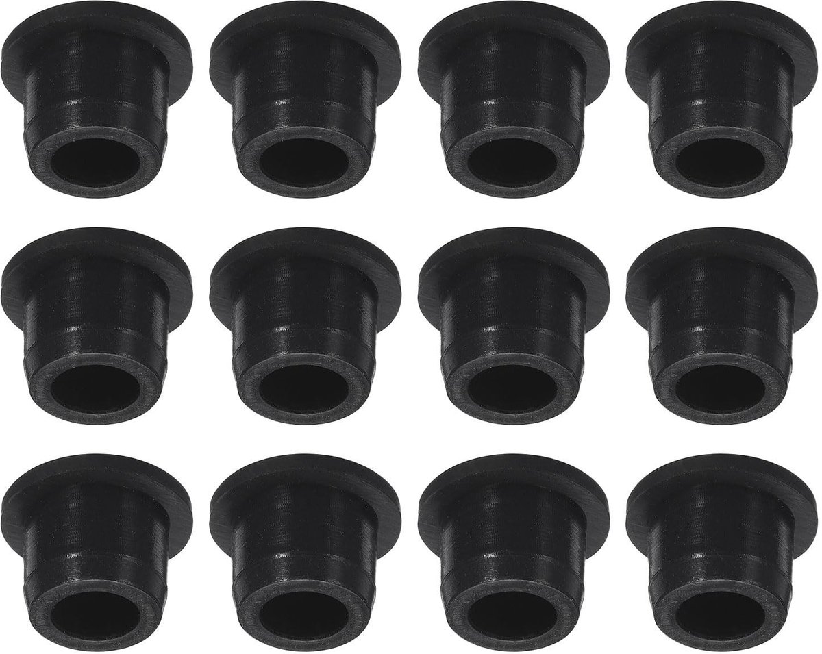 Dailygoods- Knopplug 12 Stuks - Waterdichte Rubber Knopplug - Siliconen Plug - Temperatuurbestendig tot 250 °C - Eenvoudig te Installeren - Duurzaam - Stopplug
