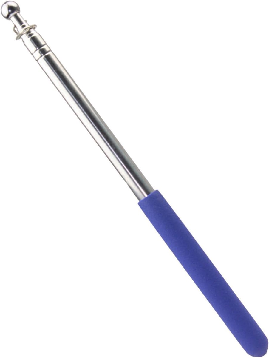 Telescopische Handmast - Reisleider Stok - Vlaggen Presenteren - Ergonomische Grip - 16 Meter - Blauw