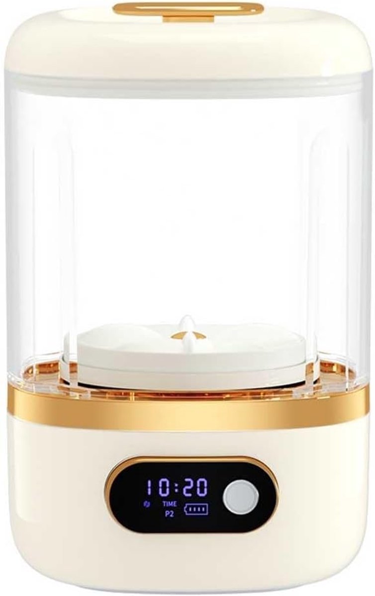 Ondergoed Wasmachine - Mini Wasmachine - Delicate Was - Lekvrij Ontwerp - 14 x 13 x 21 cm - Wit Goud