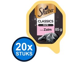 20x Sheba - Classic Paté Zalm - Kattenvoer Natvoer - 85g