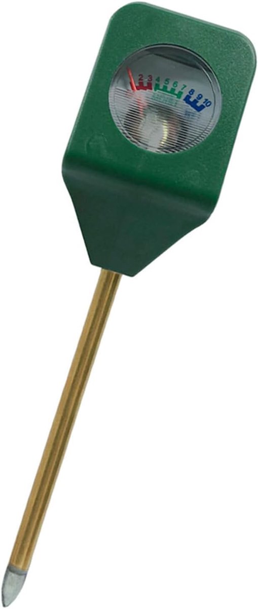 Bodem PH Meter - Bodemtester Planten - Planten Verzorgen - Meet Vocht Licht PH - 17 cm - Zwart