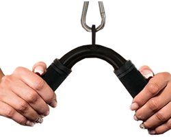 Kabelmachine Bevestiging - V-Grip Bar - Kracht Training - Ergonomisch Comfort - 29 cm Lengte - Zwart