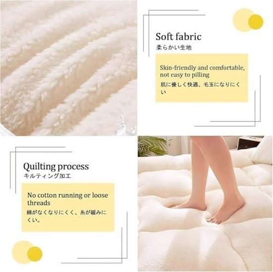 Futon Matras - Vloerbed - Draagbare Slaapoplossing - Opvouwbaar en Ademend - Niet Gespecificeerd - Niet Gespecificeerd — afbeelding 5