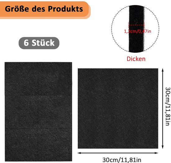 Dailygoods- Dartbord Muurbescherming Vilt - Zelfklevende Rand - Kurk Omranding - Geluidsreductie - 30 x 30 x 1,2 cm - Geelachtig Bruin - Dartbordrand van Dailygoods — afbeelding 3