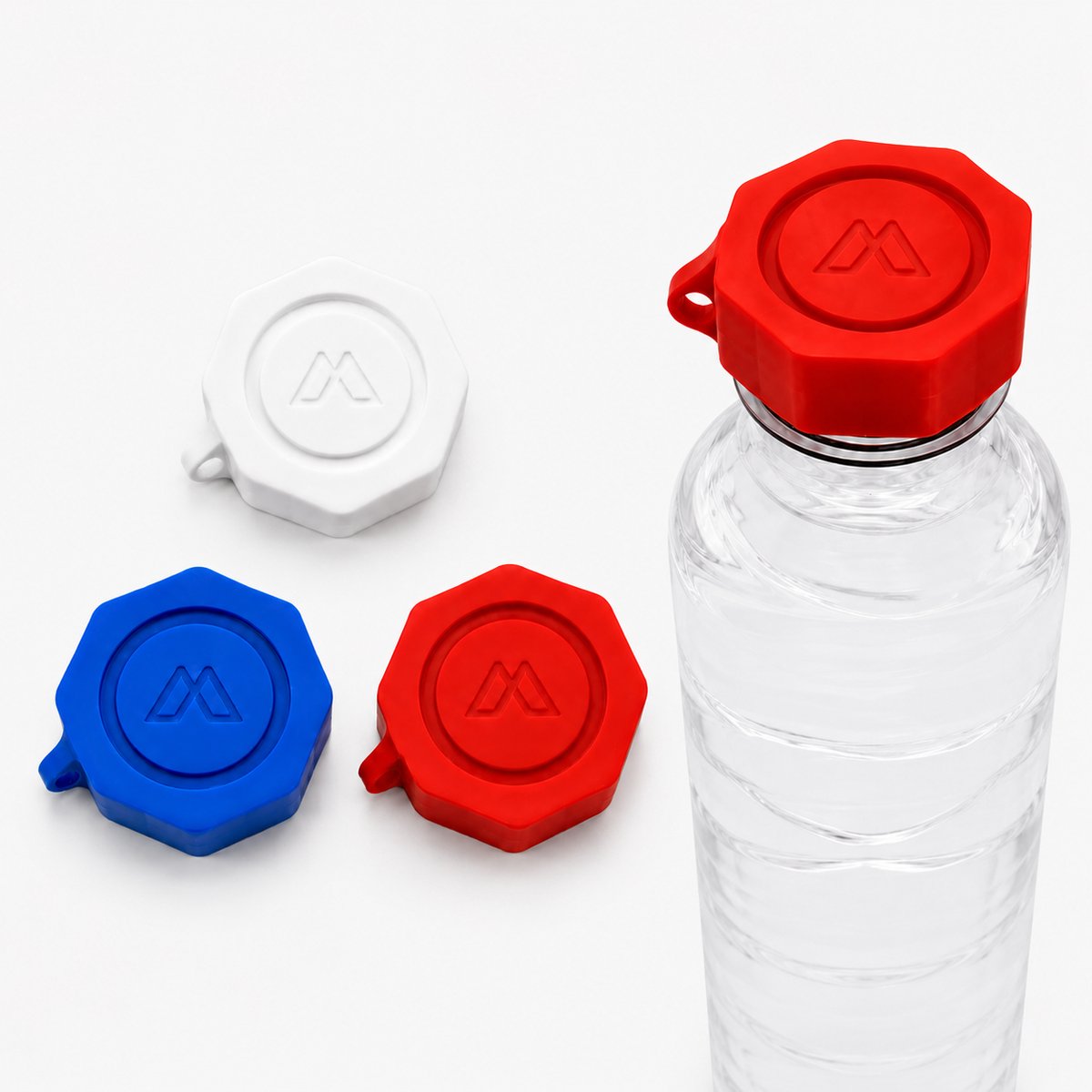 Moya PartyCap® Festival Dop - 3 Stuks - Universele Flessendop - Festival Accessoire - PartyDop - Herbruikbaar - Past op Vrijwel Alle Waterflesjes