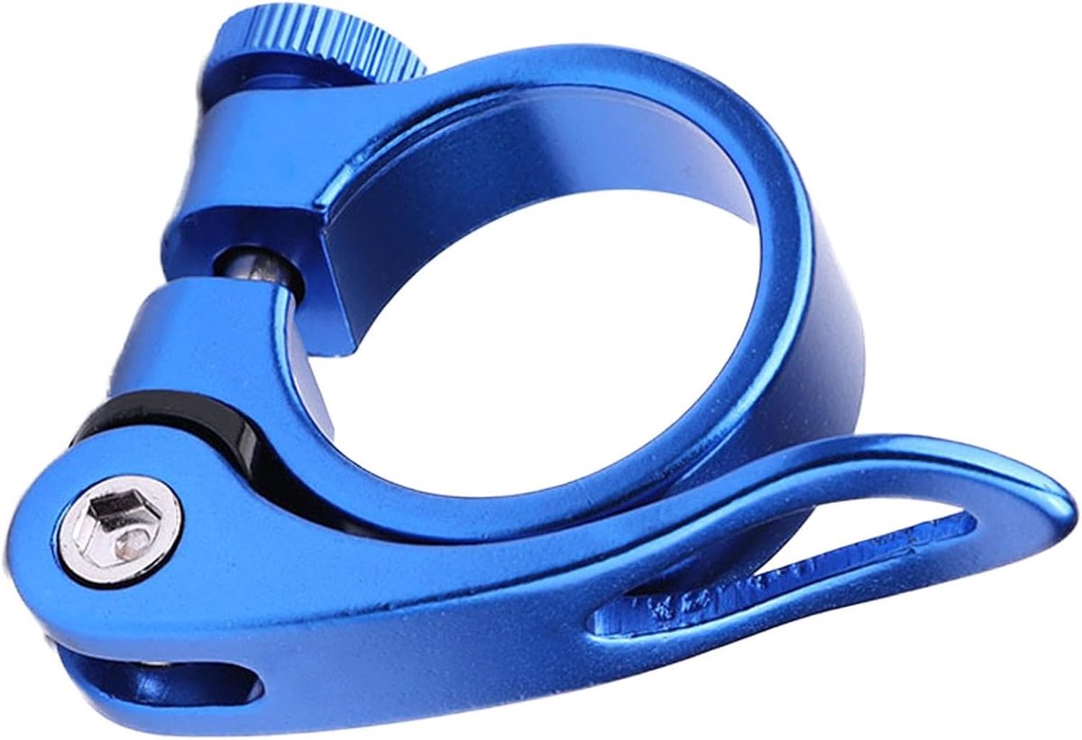 Fietszadelklem - Zadelpenklem - Dagelijks fietsen - Aluminium legering - 30.2-31.9 mm - Blauw