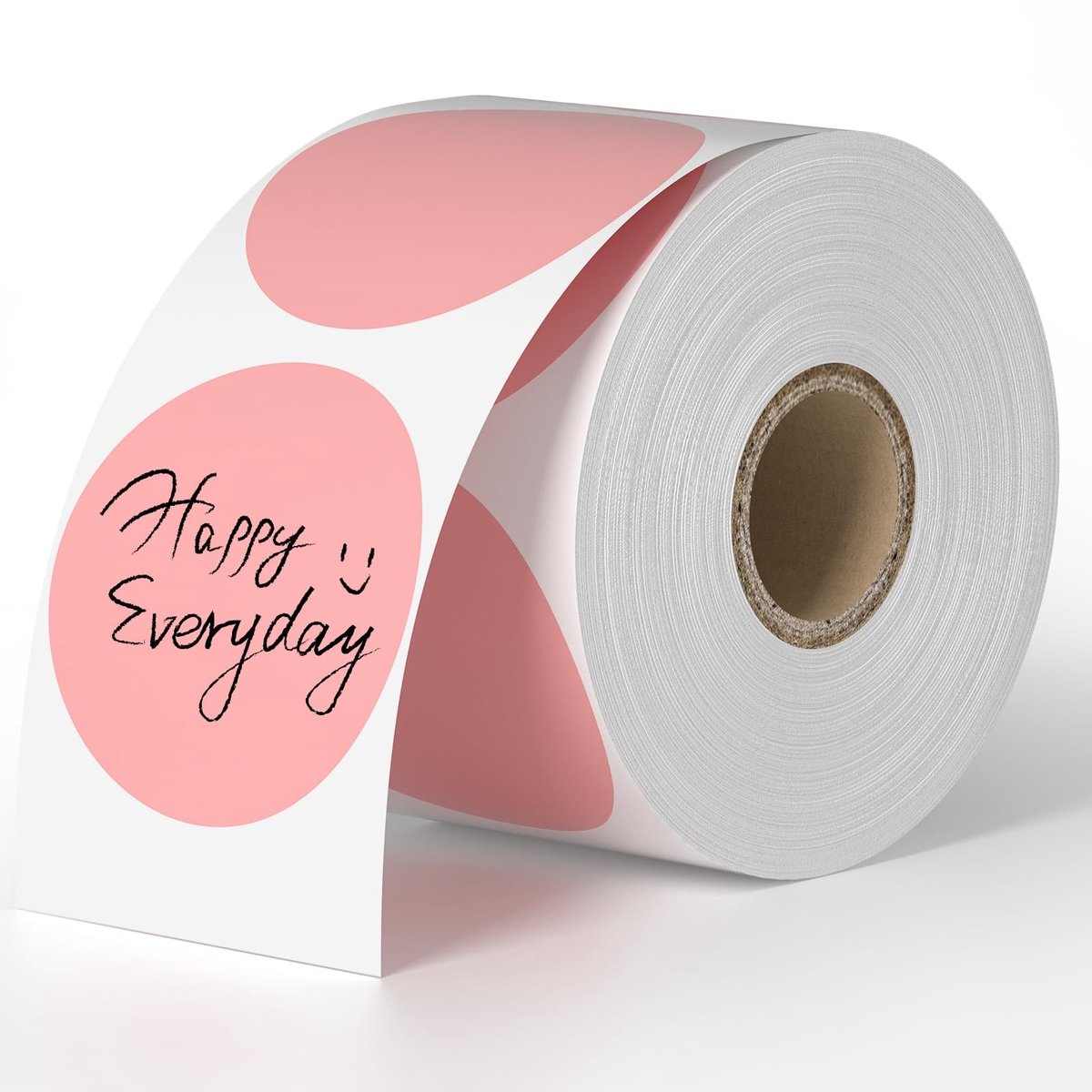 Dailygoods - 750 Stuks Ronde Etiketten 50 mm - Zelfklevend Roze voor Kantoor en Thuis