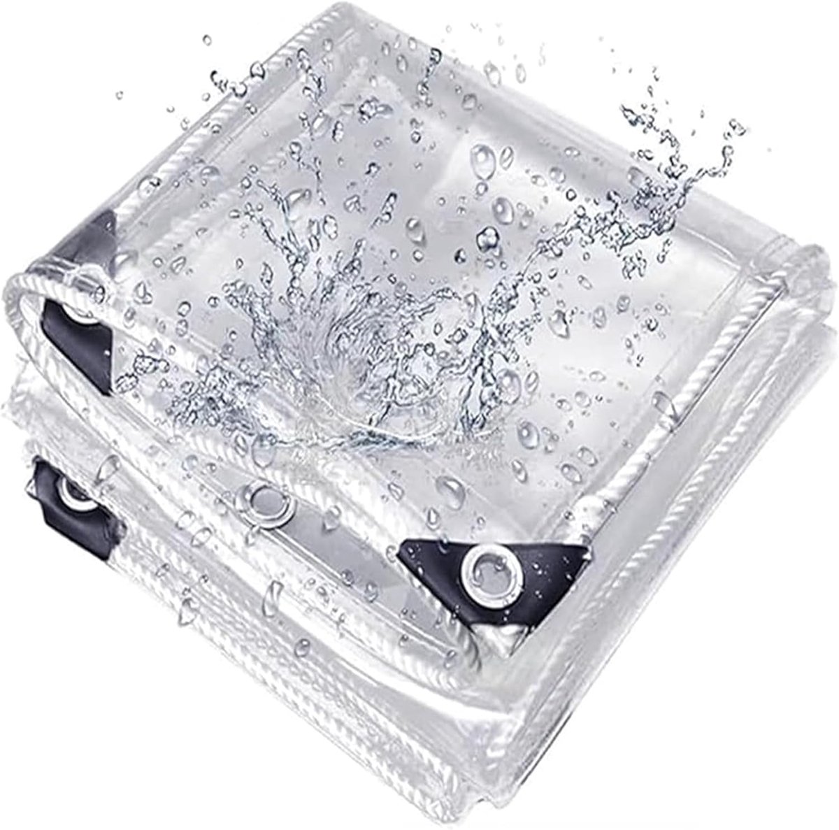 Dekzeil - Beschermhoes - Buiten beschermen - UV-bestendig - 150 x 225 cm - Transparant