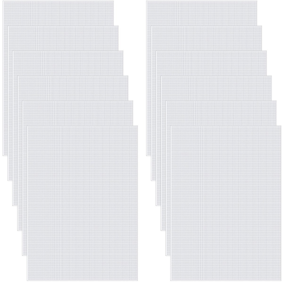 Dailygoods - 12 Vellen Wit Fursuit Eye Mesh voor Cosplay en Crafting
