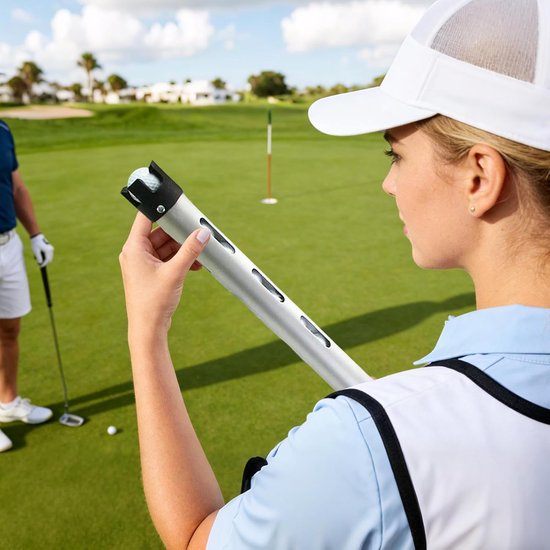 Golfbal Verzamelaar - Ballen Vanger - Golf Ballen Vinden - Intrekbare Hengel - 4 Klauwen - Aluminium — afbeelding 4