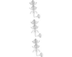 Voerbak Aquarium - Voerbuis Garnalen - Vis Voeren - Transparant Ontwerp - 3 Sets - Transparant