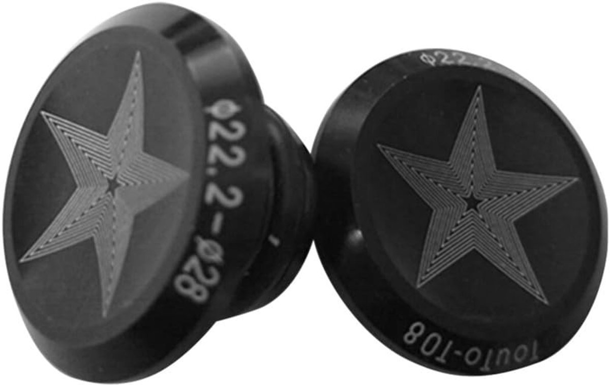 Dailygoods- Fietsstuureindstop - 2 stuks - Geschikt voor 15/20 mm binnendiameter - Duurzaam aluminium - Eenvoudige installatie - Minimalistisch design - Stuurdop
