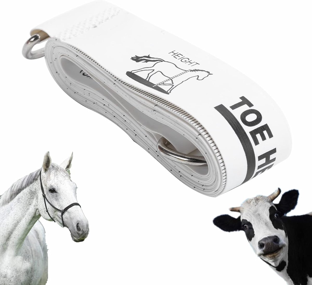 Dailygoods- Meetlint Duurzaam - Meetlint Lichaam - Omtrekmeter - Landmeter - Meetlint Paarden - PVC Kunststof - Draagbaar en Eenvoudig te Gebruiken - Dierenmeetlint