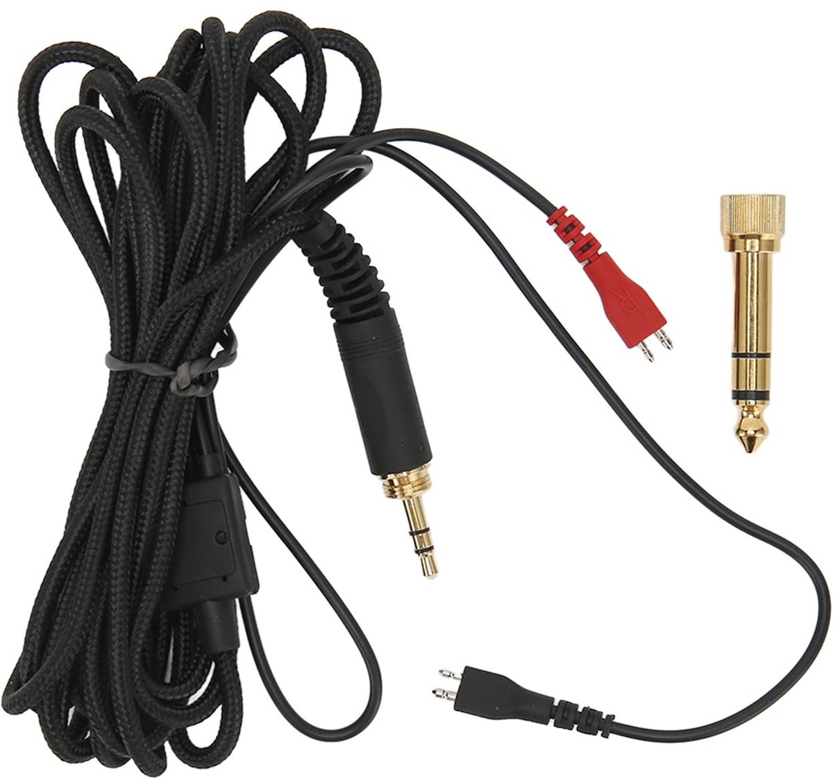 Dailygoods - Vervangende Hoofdtelefoonkabel - Compatibel met Sennheiser - Externe Volumeregeling - 9,8ft - Hoofdtelefoon Kabel - Ideaal voor muziek- e...