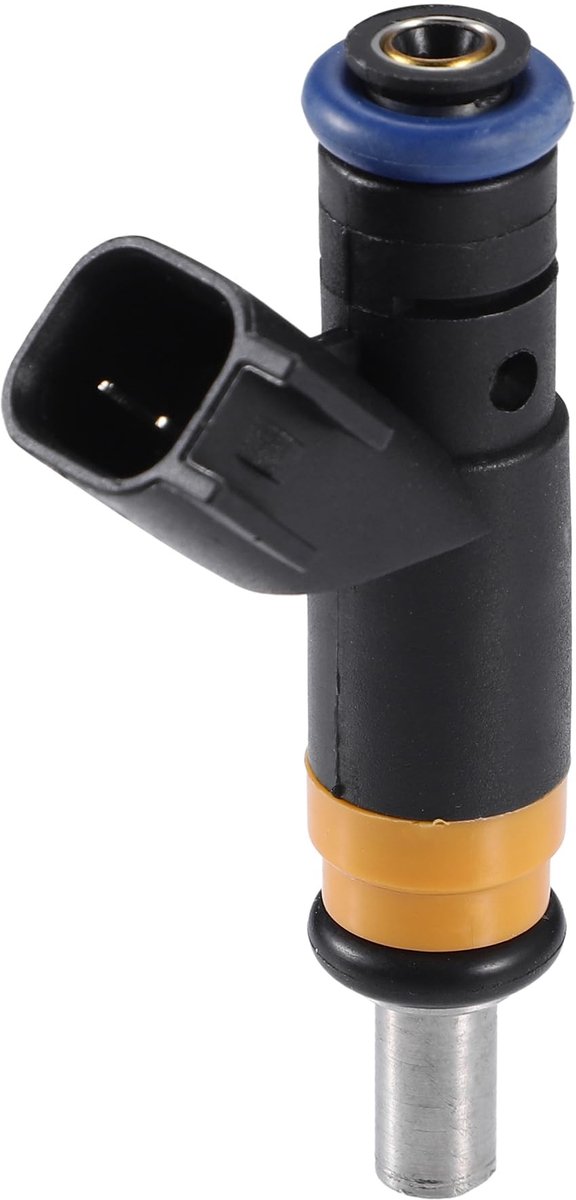 Dailygoods- Brandstofinjector Directe Vervanging - Injector Reiniger - O-Ring - Hoogwaardige Prestaties - 4 Gaten Schijf - Zwart 7.2x3.4x1.8cm