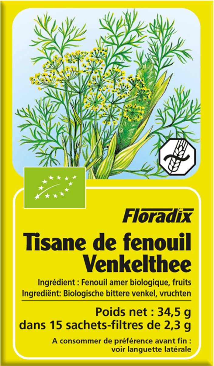 Salus Venkel thee - 100% biologische bittere venkel vruchten - 15 zakjes