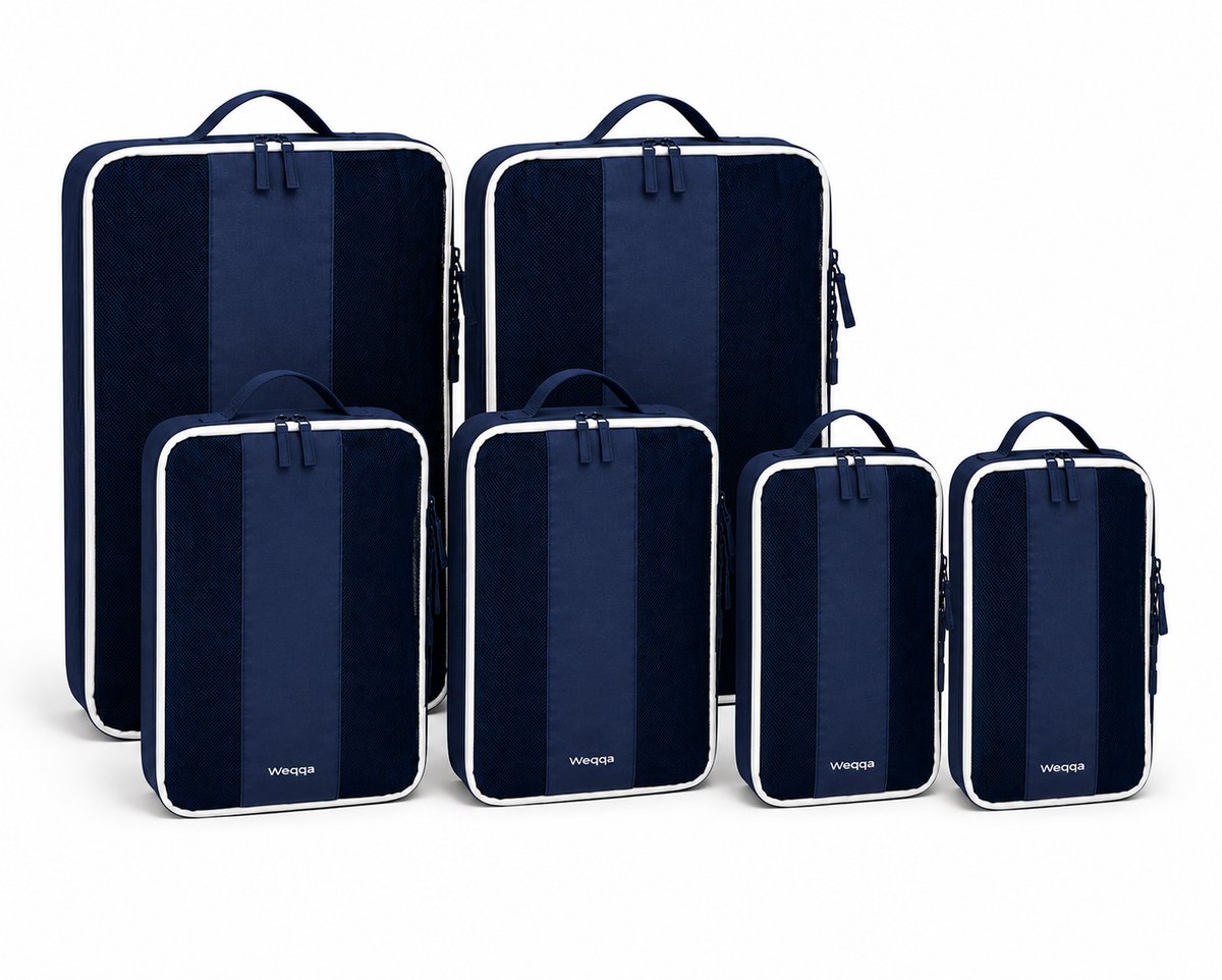 Packing Cubes Compression - 6-delige Koffer Organizer Set