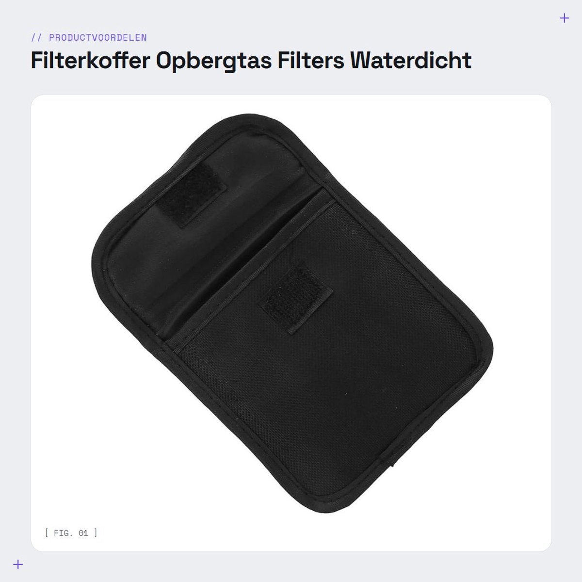 Dailygoods- Filterkoffer Waterdichte Nylon - Opbergtas voor Filters Tot 82 Mm - Anti-schok - Slijtvast - Lichtgewicht - Zachte Bescherming - Lensfiltertas