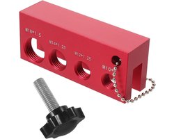 Bougietool voor Voertuigen - Universele Bougie Afstelgereedschap - M10 M12 M14 M18 - Luxe Aluminium Spark Plug Gap Tool - Rood