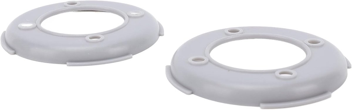 Muurbeugel Batterijpaneel - Montageplaat Houder - Stabiele Ondersteuning - Robuuste ABS Constructie - 15 x 10 x 2 cm - Wit