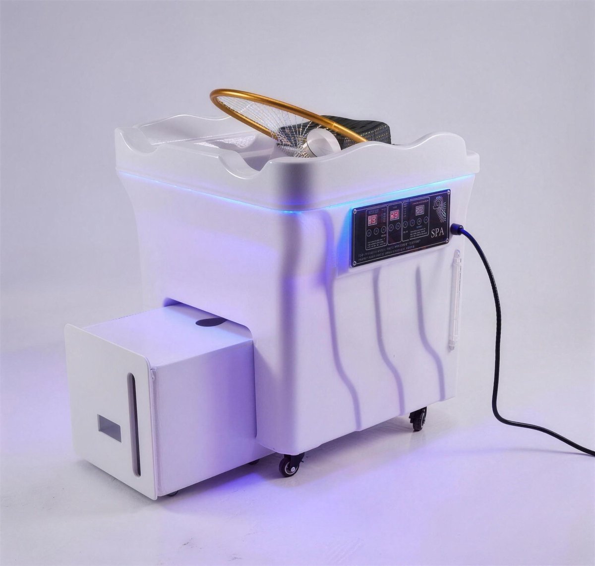 UMI Portable Headspa Nova - Inclusief gratis headspa training - Verrijdbare headspa wasbak - Inclusief vuilwatertank - Geen aansluiting nodig - LED Verlichting