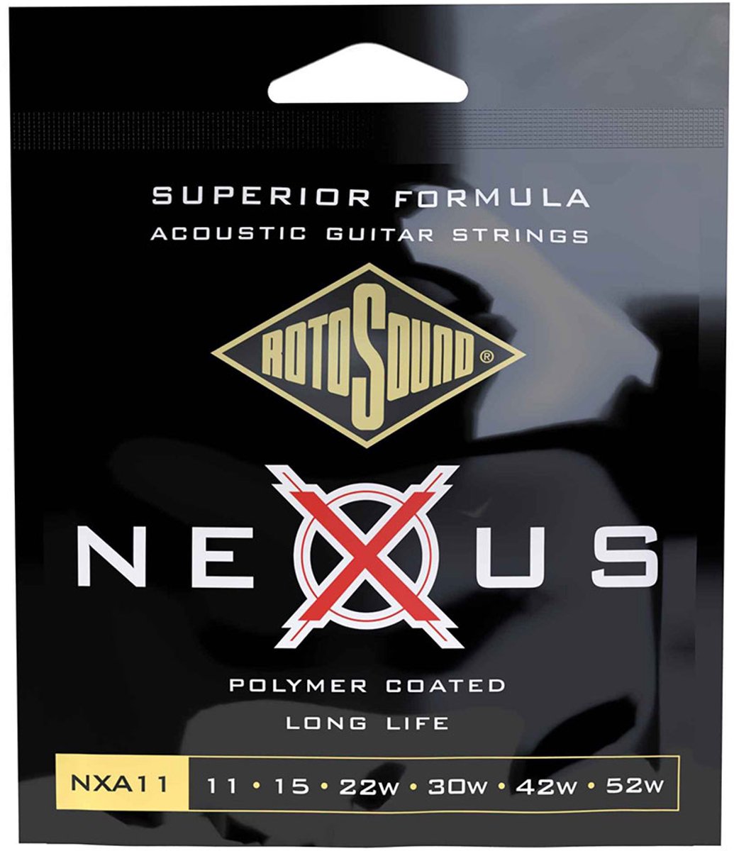 Rotosound NXA11 Nexus Coated Phosphor Bronze Westernsnaren (11-52)