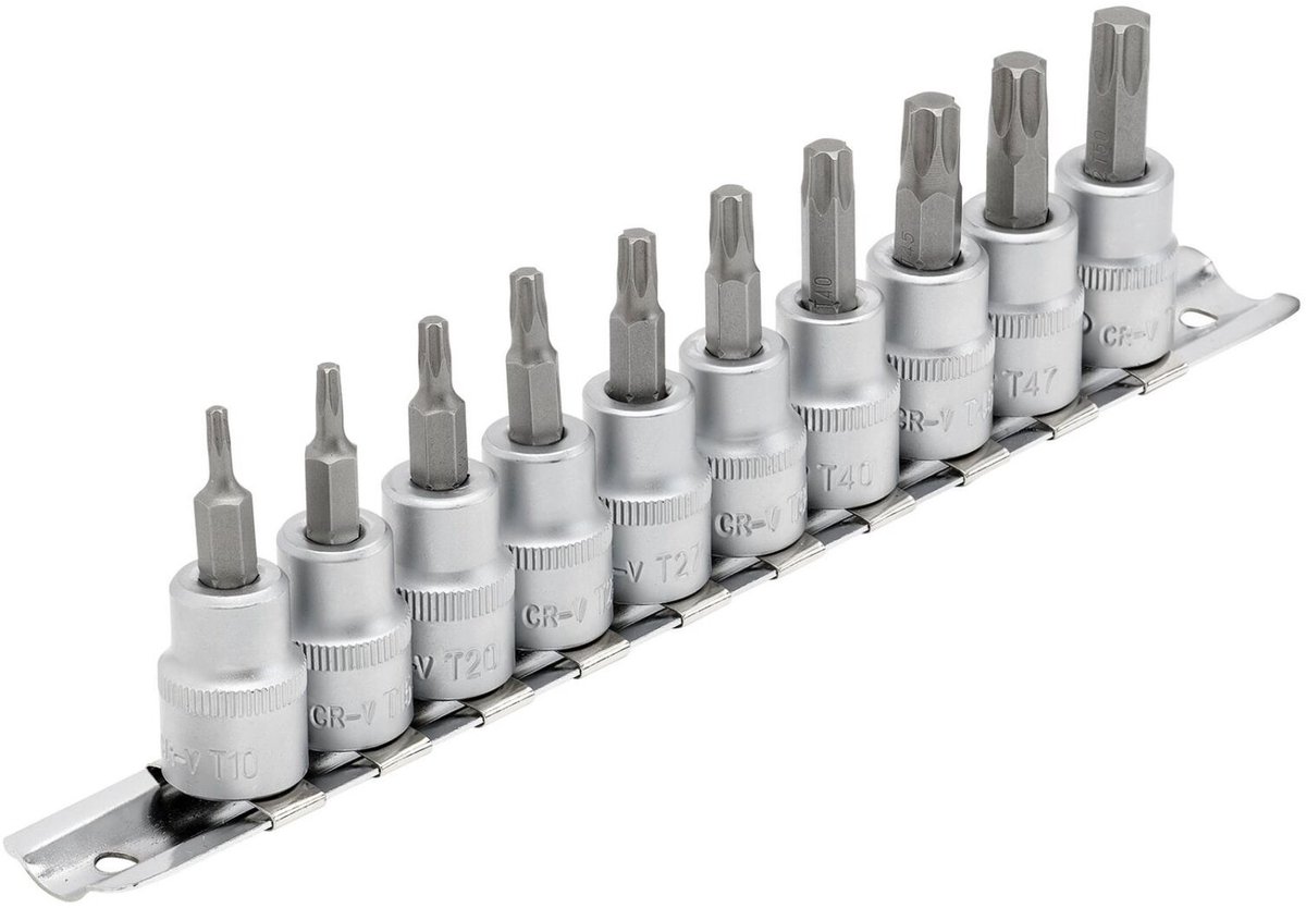 Draper doppenrail - 3/8 inch - Torx - 10-delig